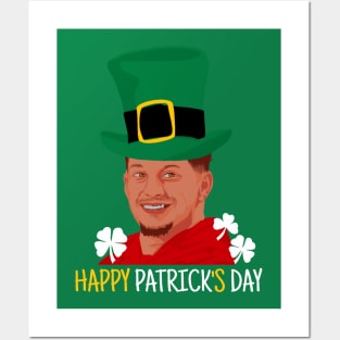 St patricks day - Patrick mahomes funny Posters and Art